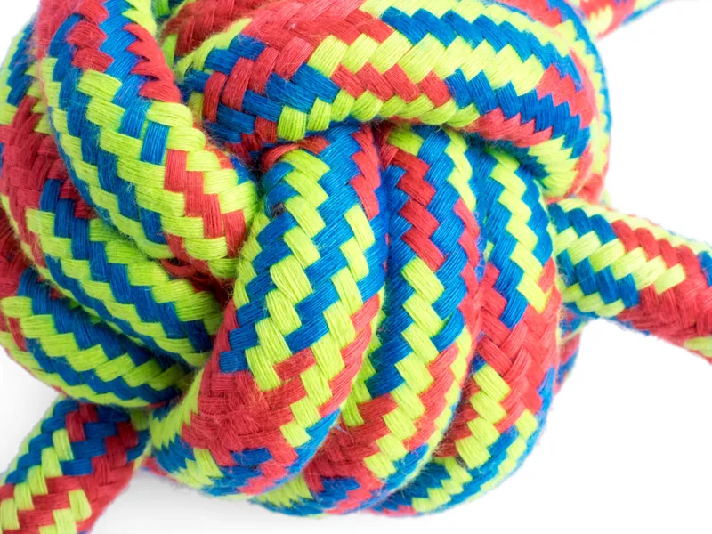 Petface Toyz Woven Quad Rope Ball-1
